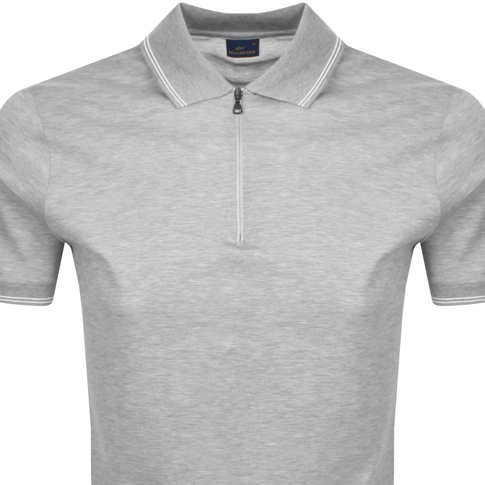 Paul & Shark Paul And Shark Printed Logo Polo Grey In Grey