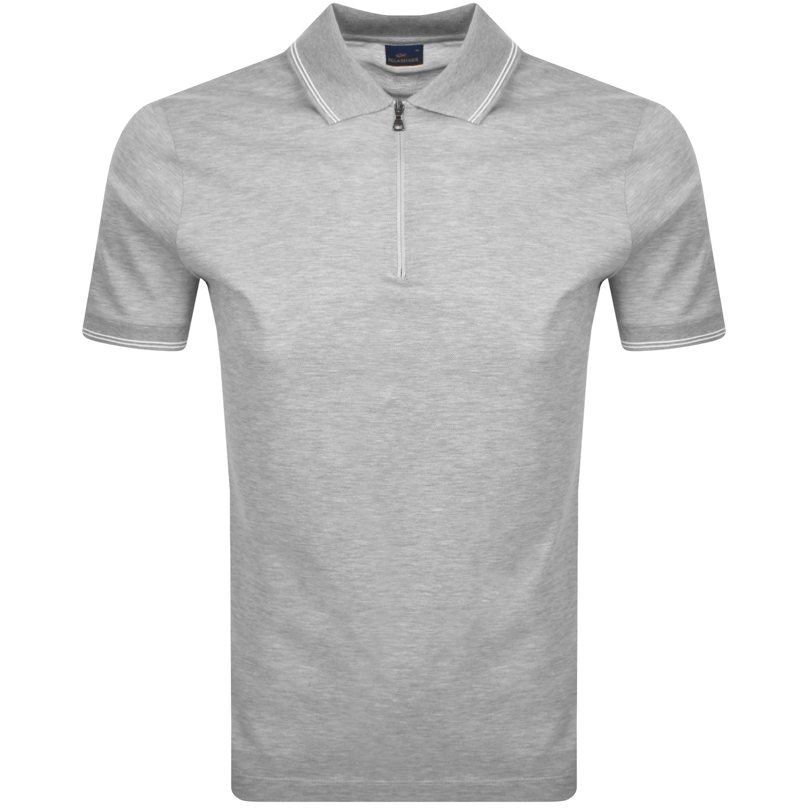 Paul & Shark Paul And Shark Printed Logo Polo Grey In Grey