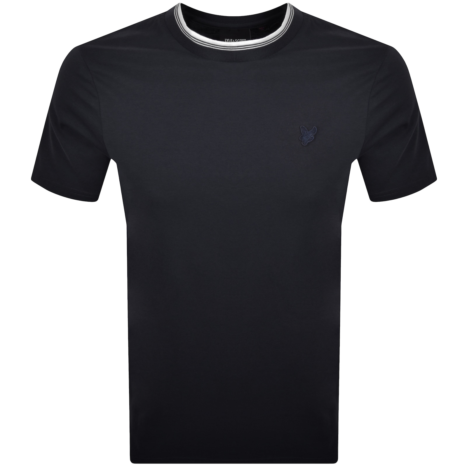 Lyle & Scott Lyle And Scott Tipped T Shirt Navy In Black