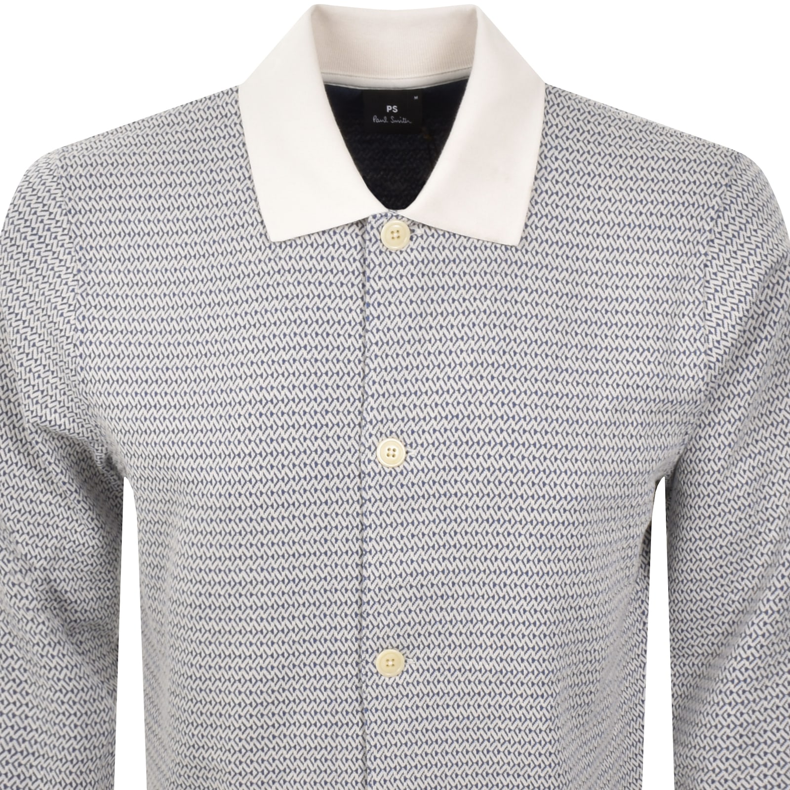 PAUL SMITH PAUL SMITH BUTTON THROUGH JERSEY JACKET OFF WHITE