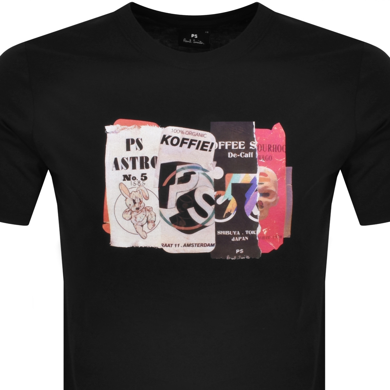 PAUL SMITH PAUL SMITH CUT & PASTE T SHIRT BLACK