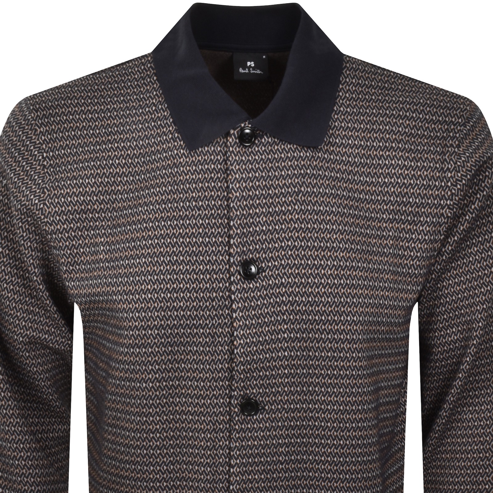 PAUL SMITH PAUL SMITH BUTTON THROUGH JERSEY JACKET NAVY