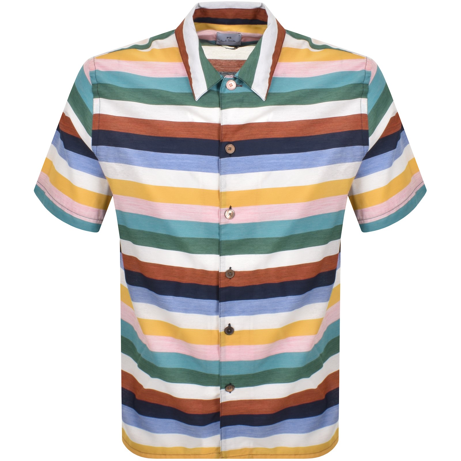 PAUL SMITH PAUL SMITH ZEBRA SHORT SLEEVED SHIRT MULTI NAVY