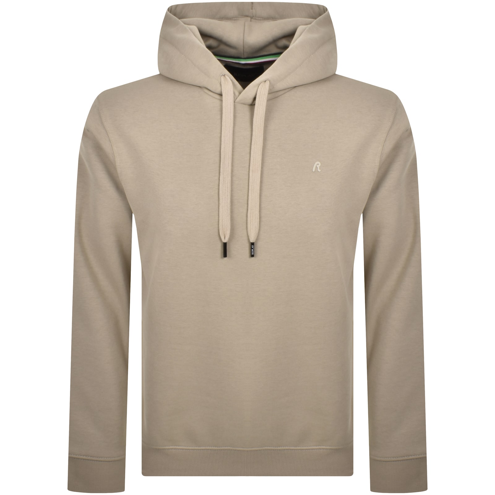 Replay Fleece Hoodie Stone Beige In Nude