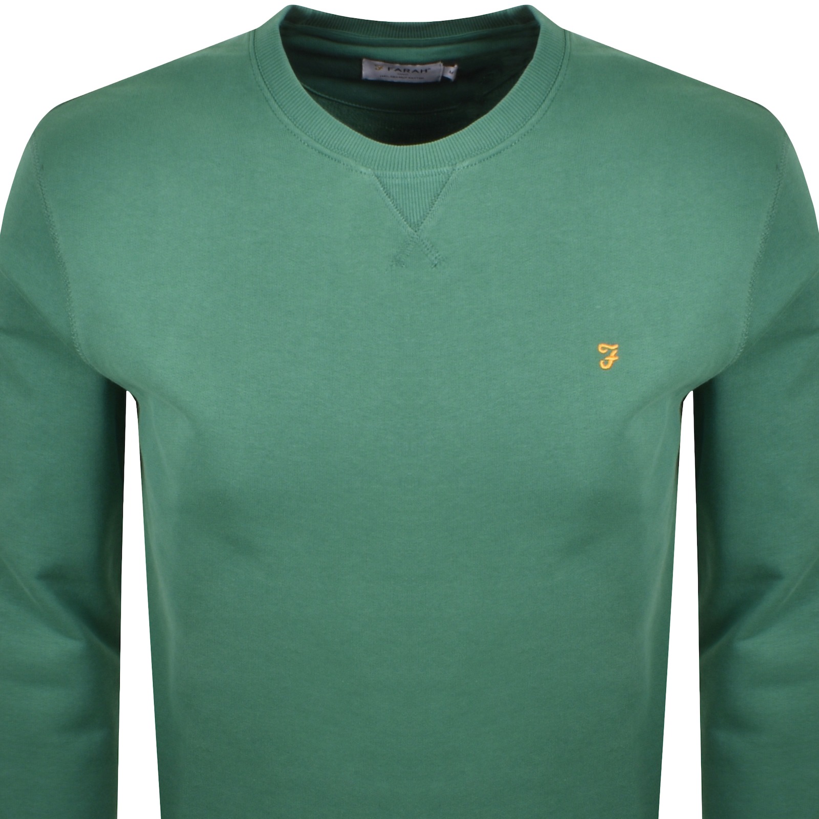 Farah Vintage Farah Tim New Crew Sweatshirt Green In Green