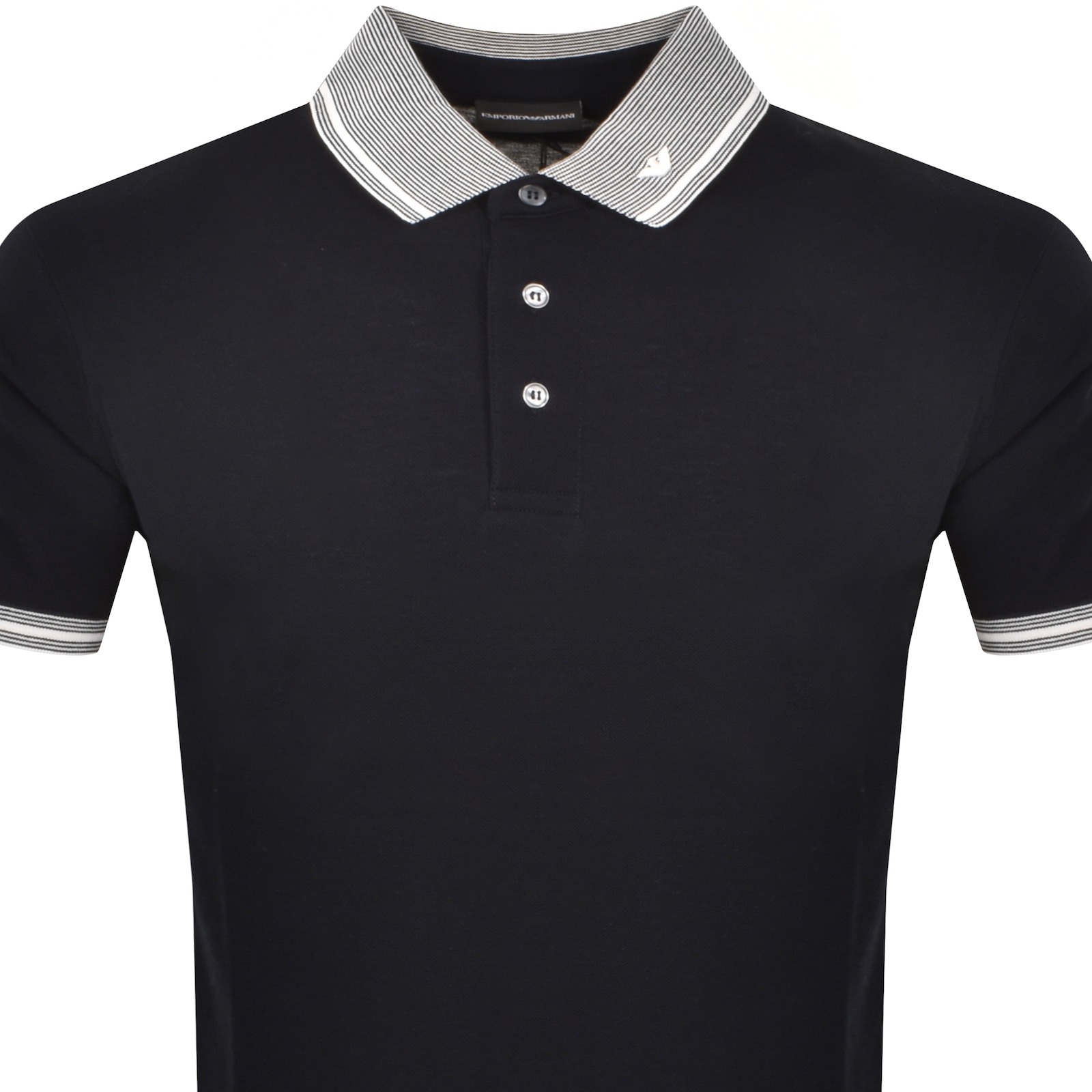 ARMANI COLLEZIONI EMPORIO ARMANI SHORT SLEEVED POLO T SHIRT NAVY
