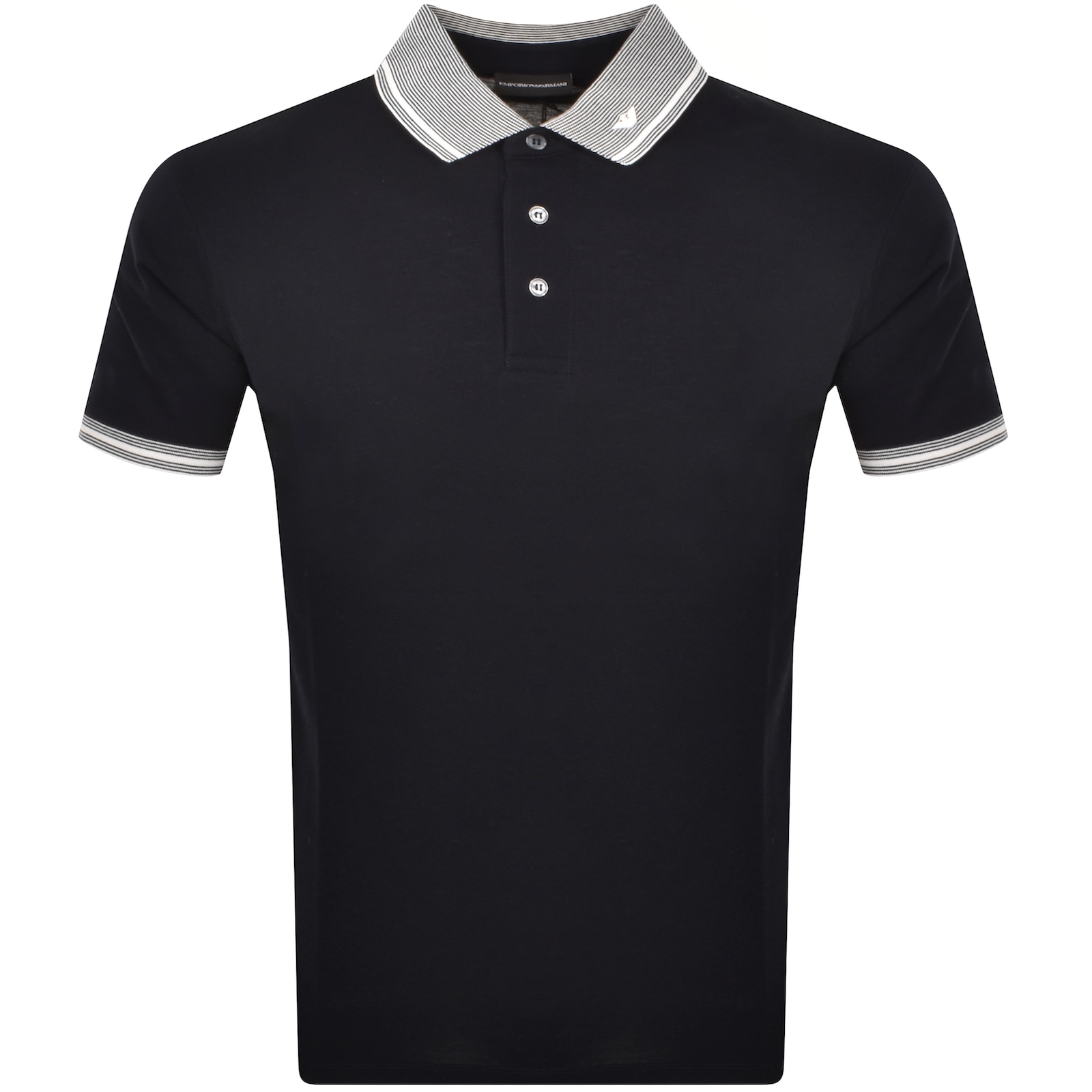ARMANI COLLEZIONI EMPORIO ARMANI SHORT SLEEVED POLO T SHIRT NAVY