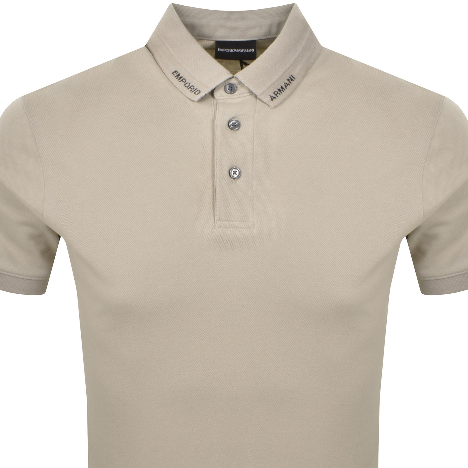 ARMANI COLLEZIONI EMPORIO ARMANI SHORT SLEEVED POLO T SHIRT BEIGE