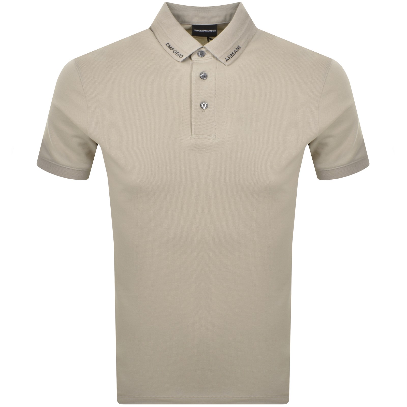 ARMANI COLLEZIONI EMPORIO ARMANI SHORT SLEEVED POLO T SHIRT BEIGE