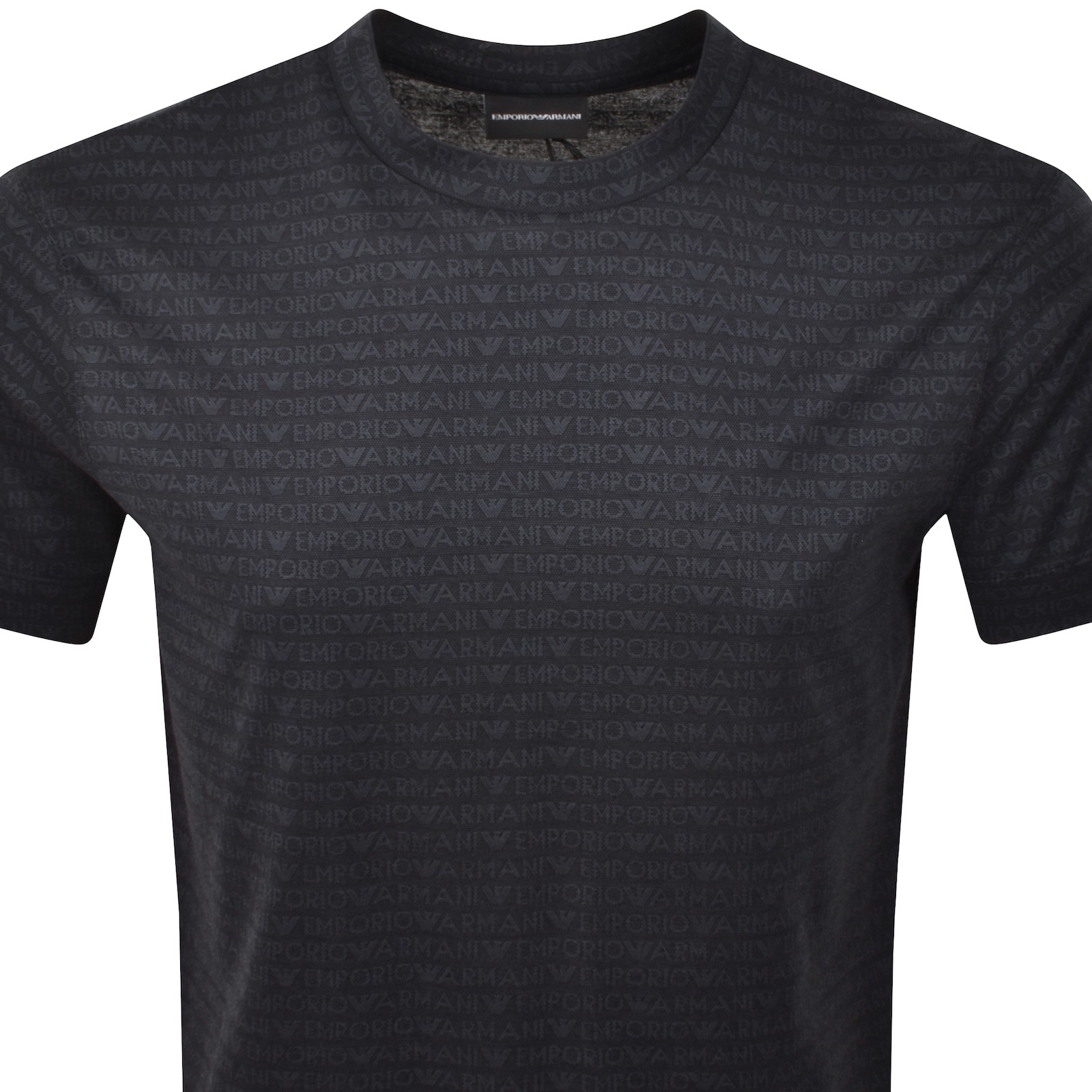 ARMANI COLLEZIONI EMPORIO ARMANI SHORT SLEEVE LOGO T SHIRT BLACK