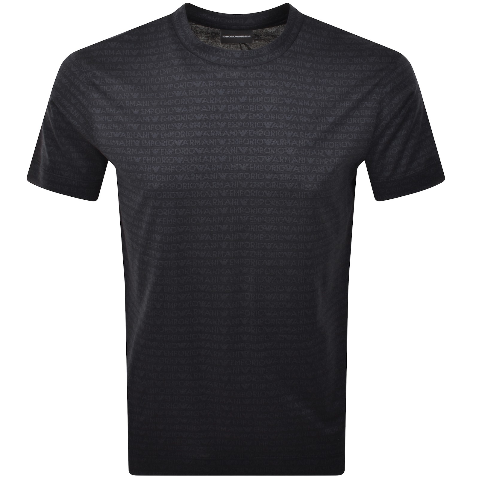 ARMANI COLLEZIONI EMPORIO ARMANI SHORT SLEEVE LOGO T SHIRT BLACK