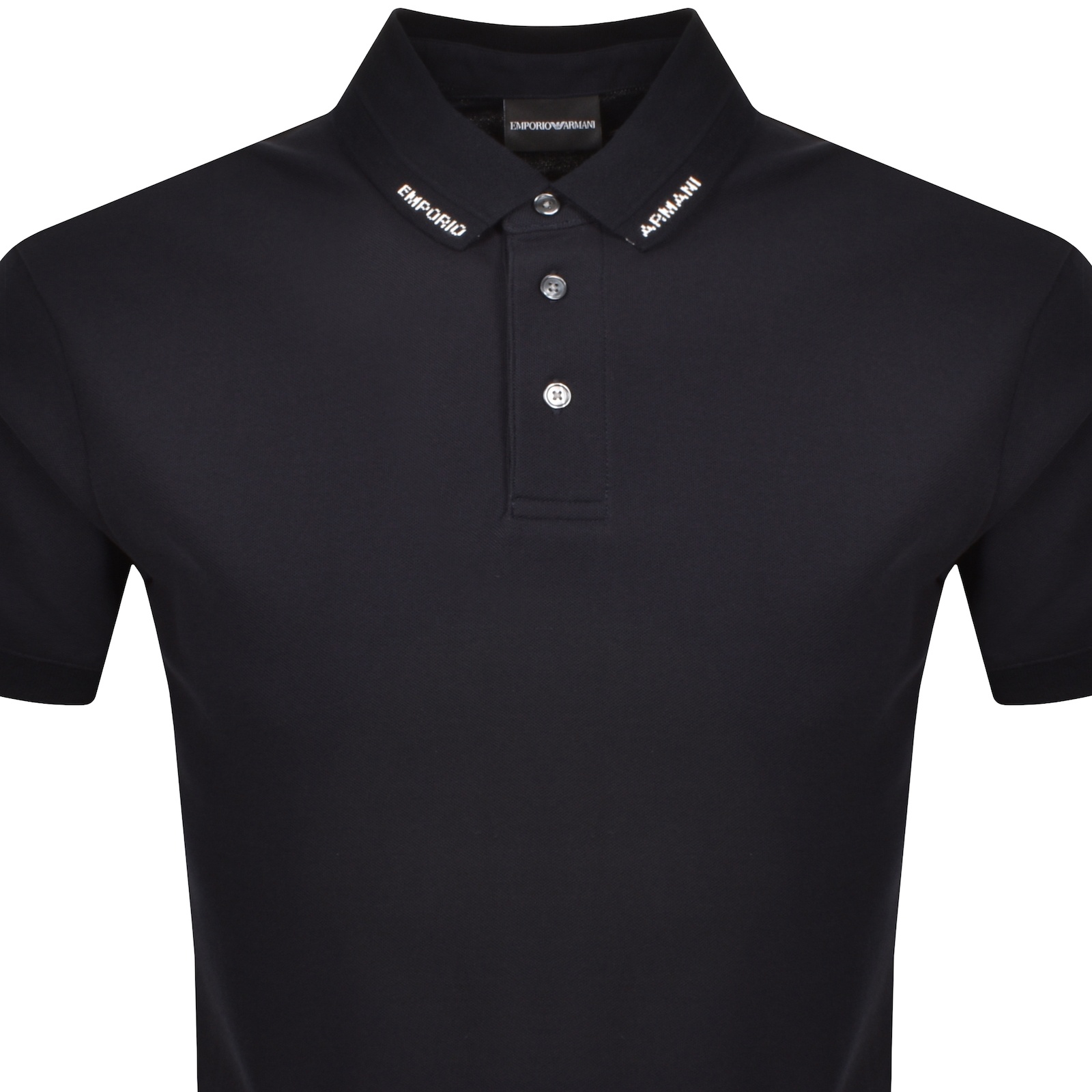 ARMANI COLLEZIONI EMPORIO ARMANI SHORT SLEEVED POLO T SHIRT NAVY