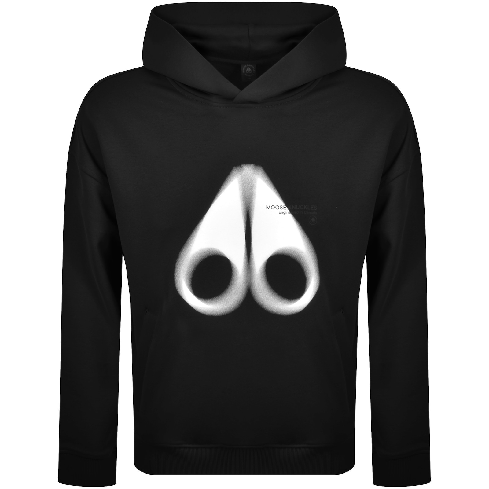 Moose Knuckles Maurice Popover Hoodie Black In Black