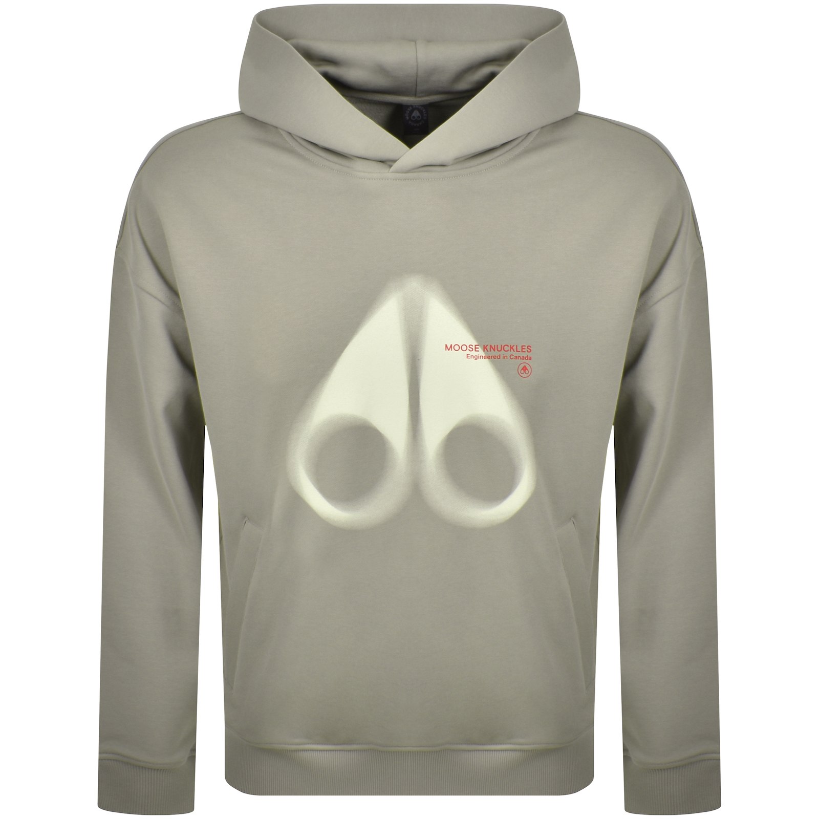 Moose Knuckles Maurice Popover Hoodie Beige In Green