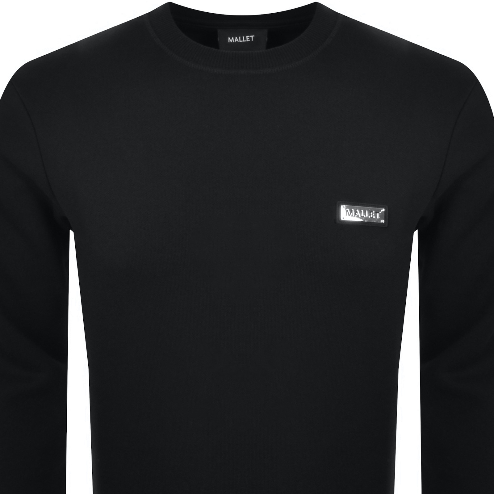 Mallet Plaque Sweatshirt Black In Black