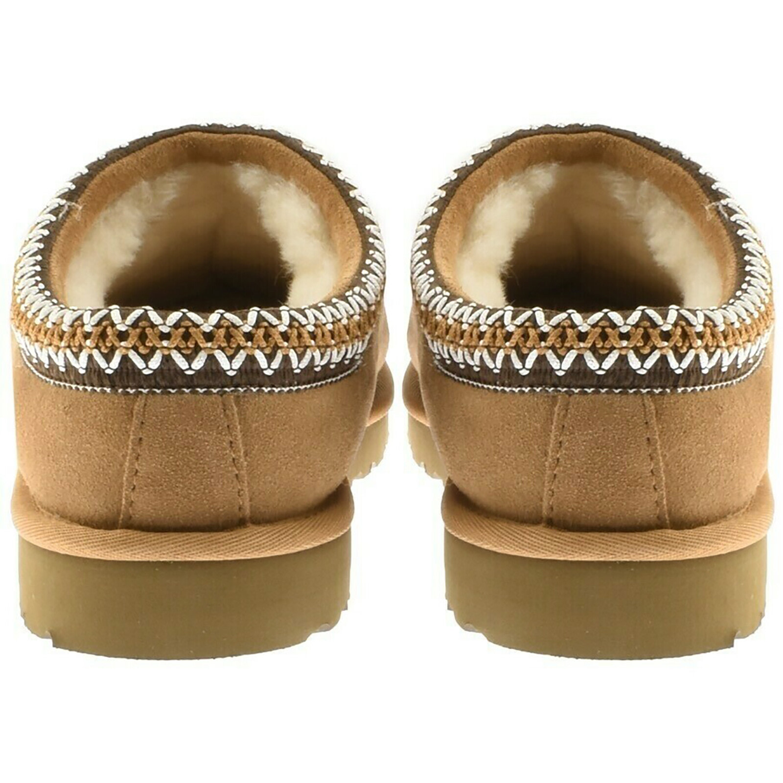 Ugg Tasman Slipper-mule In Leather Color Suede In Brown