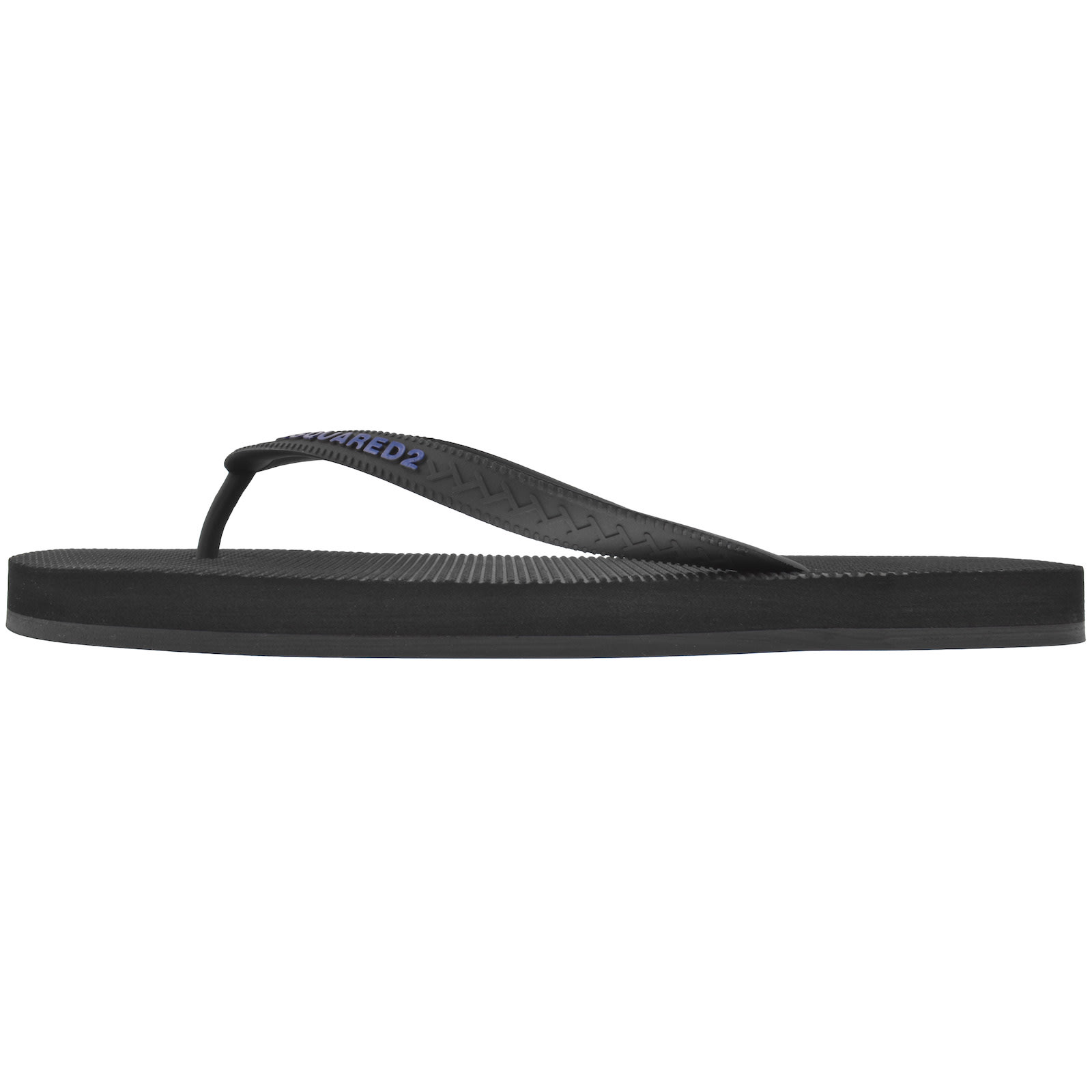 Dsquared2 Logo Flip Flops Black In Black