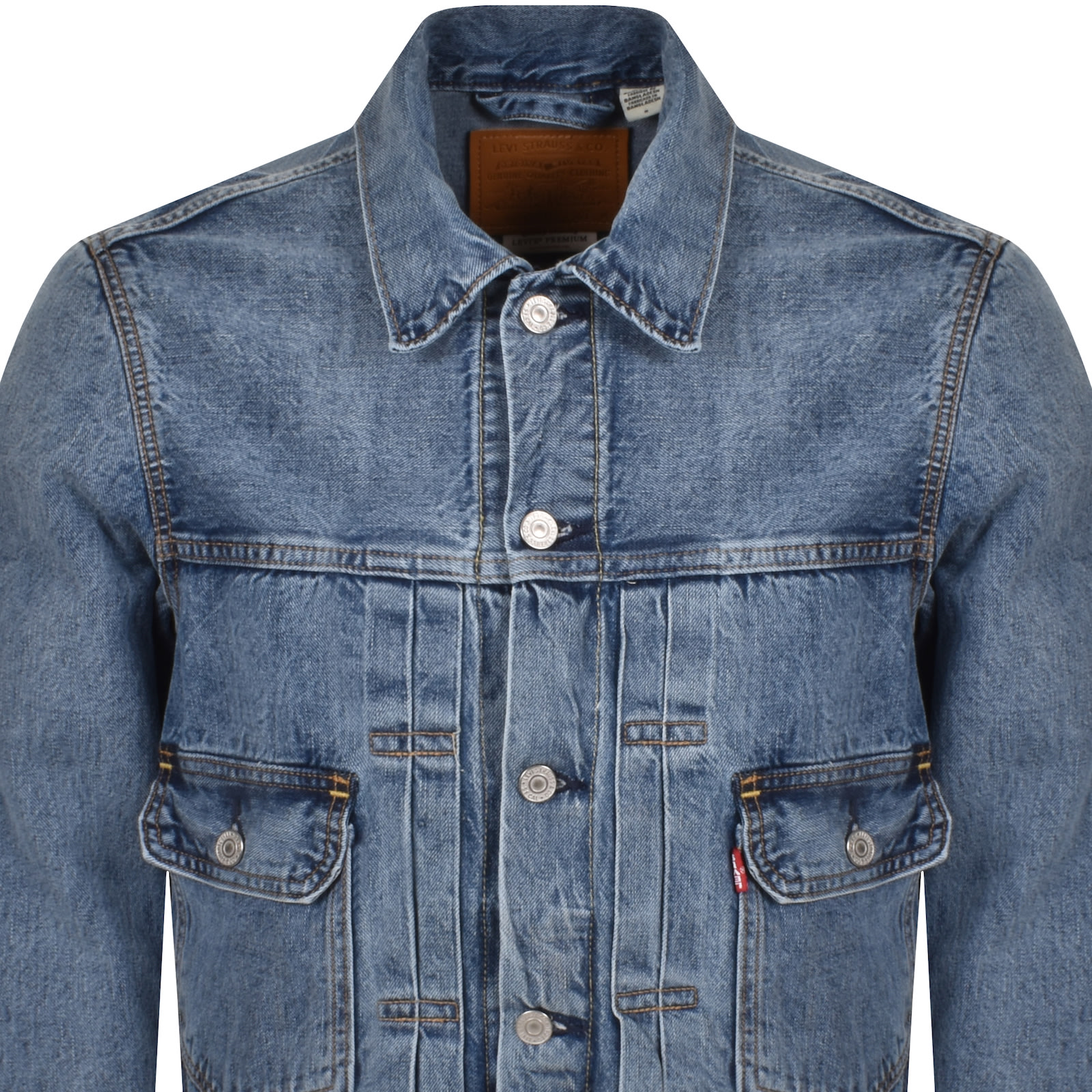 LEVI'S LEVIS TYPE 2 TRUCKER DENIM JACKET BLUE