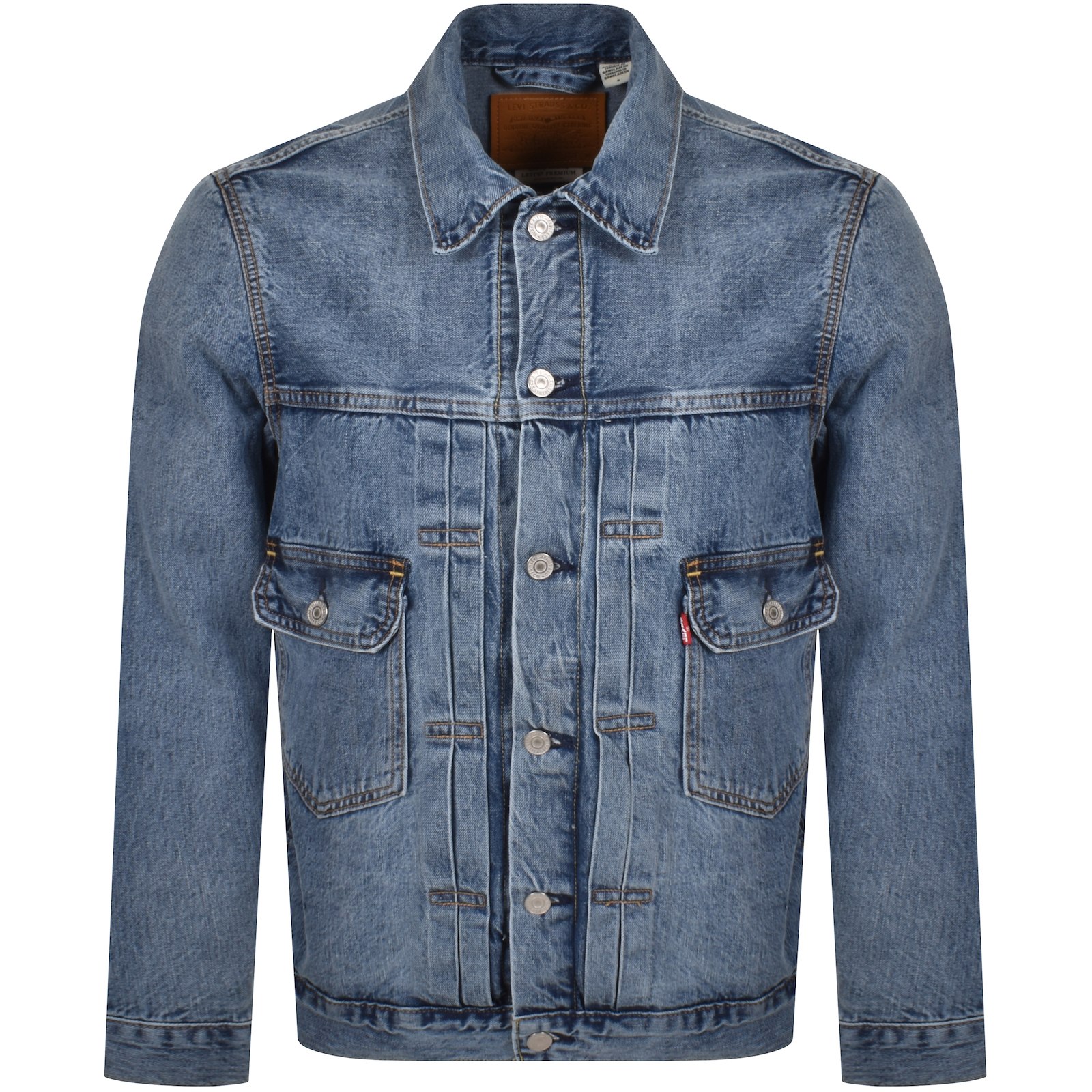 LEVI'S LEVIS TYPE 2 TRUCKER DENIM JACKET BLUE
