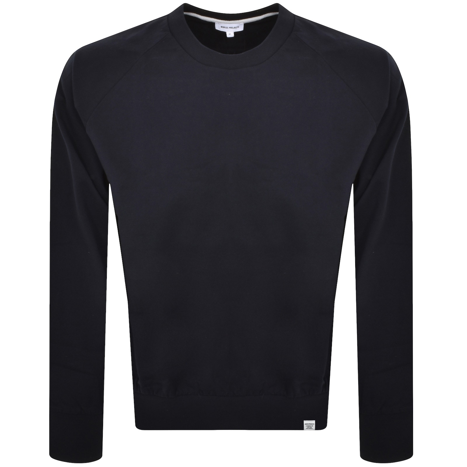 Norse Projects Marten Relaxed Logo Sweatshirt Navy In Blue