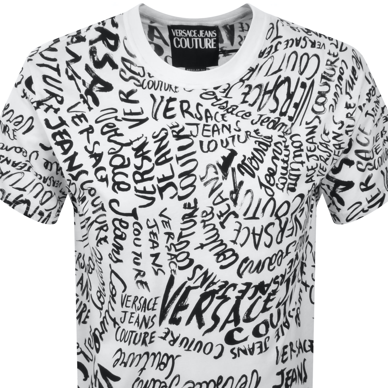 Versace Jeans Couture Logo T Shirt White In White