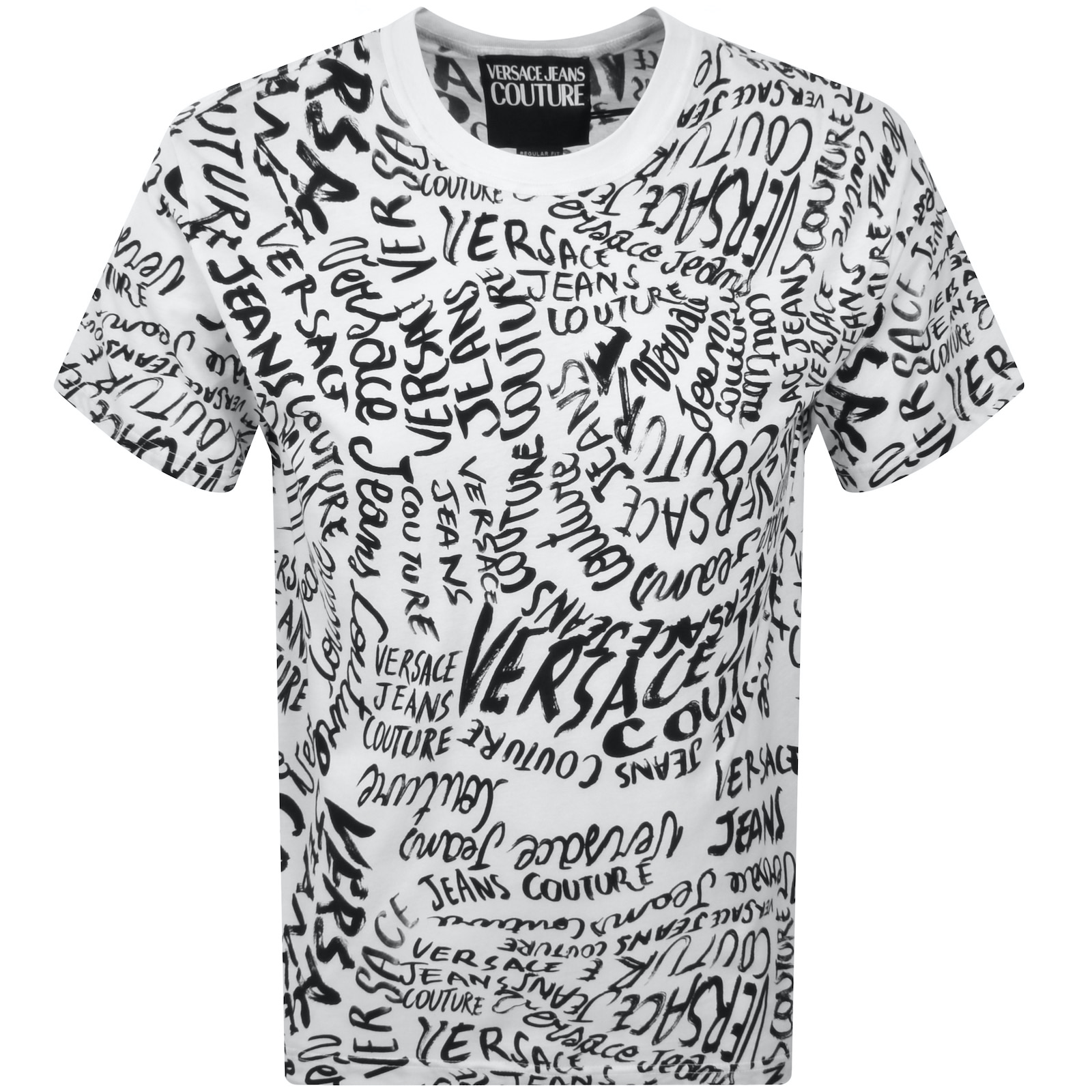 Versace Jeans Couture Logo T Shirt White In White