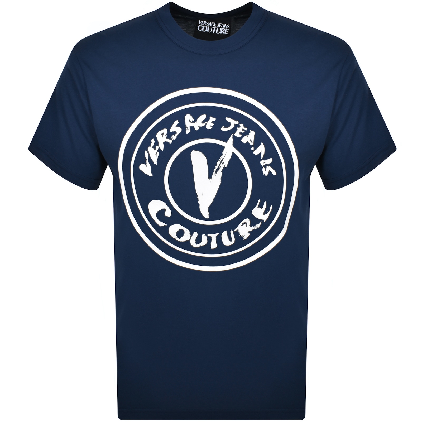Versace Jeans Logo-print T-shirt In Blue