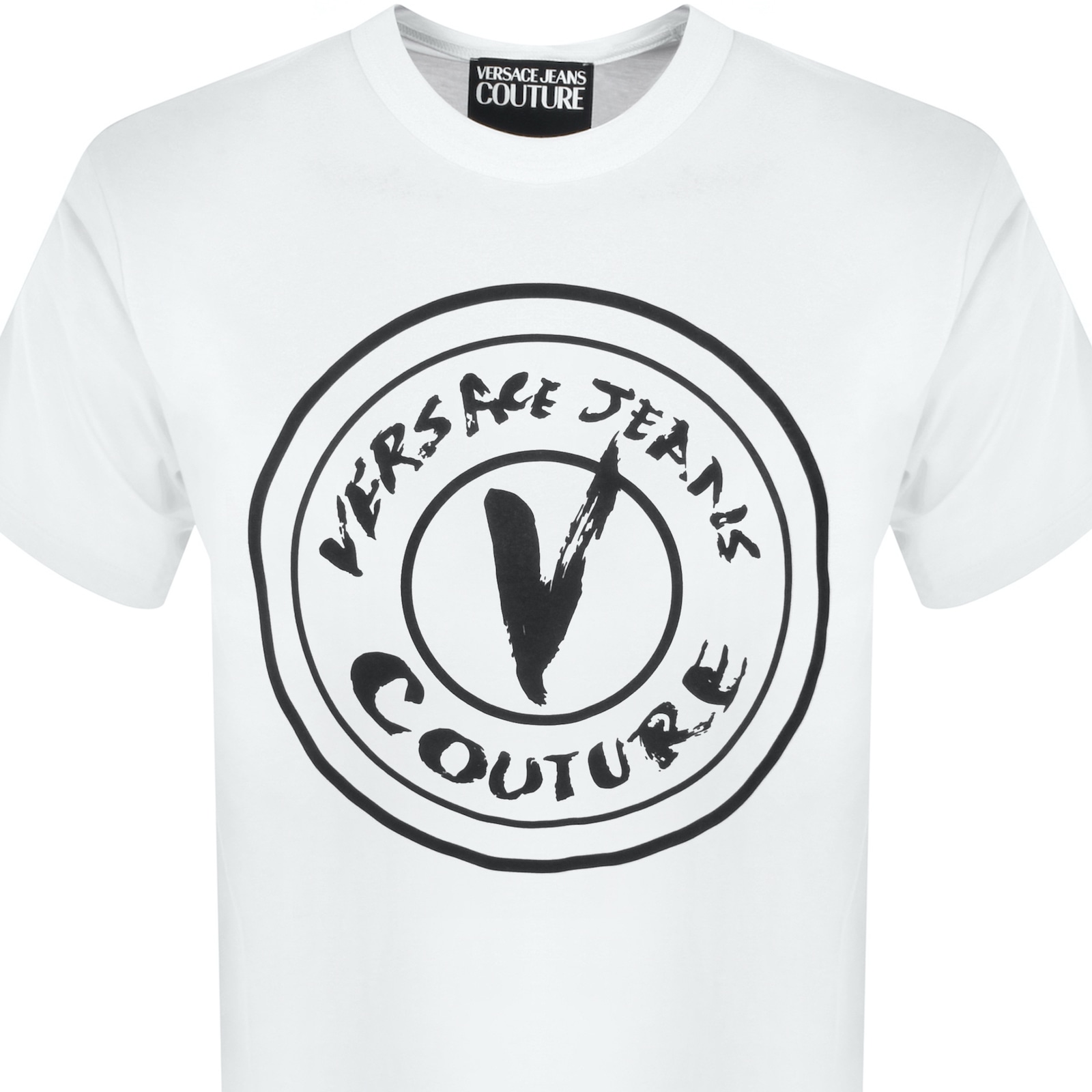 Versace Jeans Couture Logo T Shirt White In White