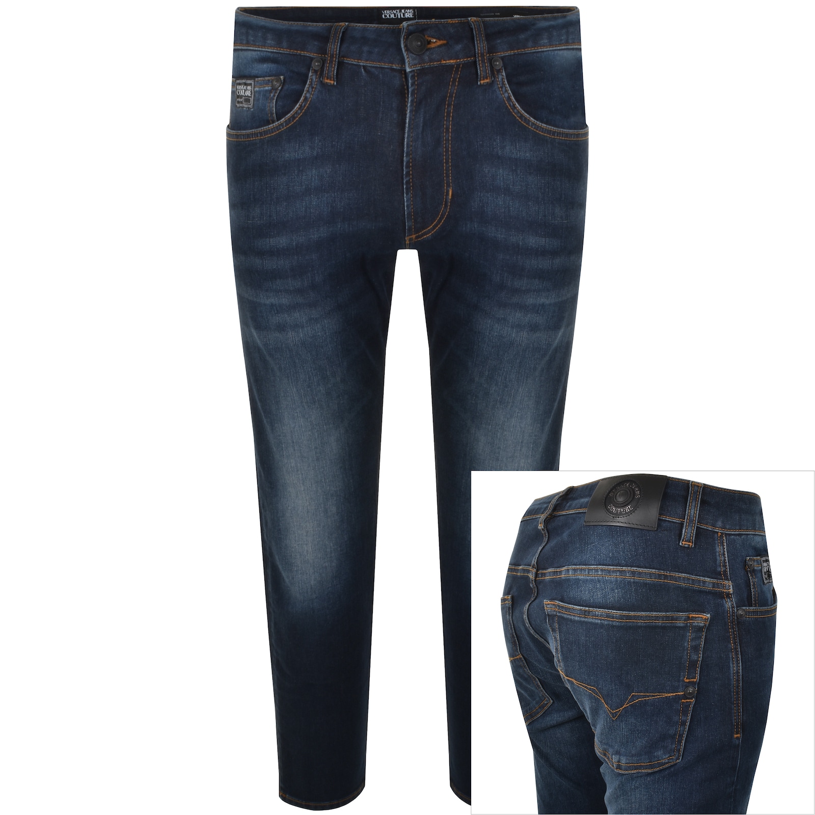 Versace Jeans Couture Dundee Narrow Jeans Indigo In Blue