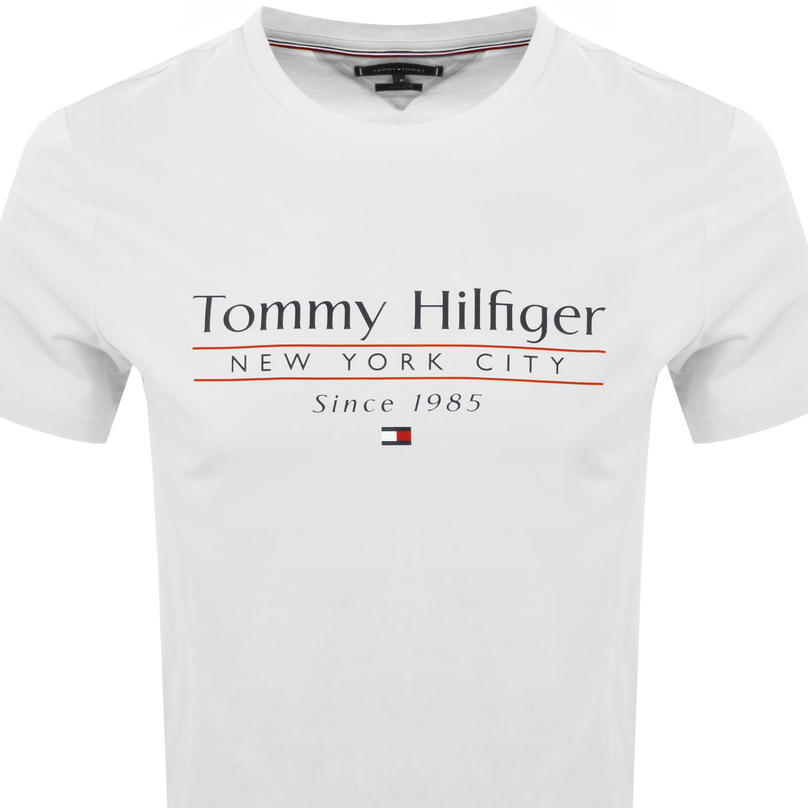 Shop Tommy Hilfiger Center Stack T Shirt White
