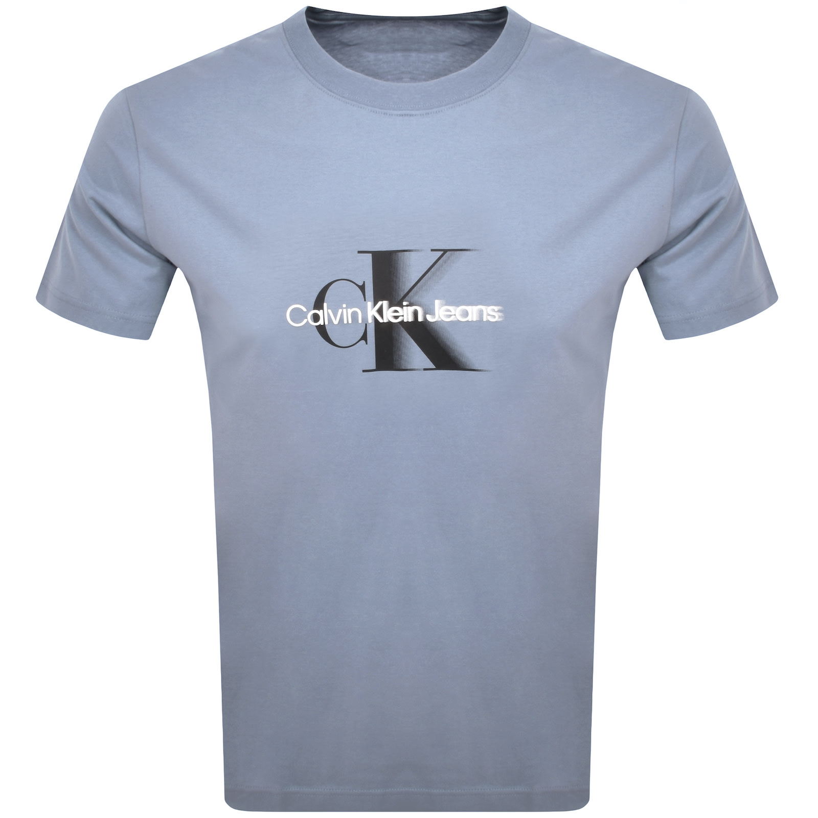 Shop Calvin Klein Jeans Monologo T Shirt Blue