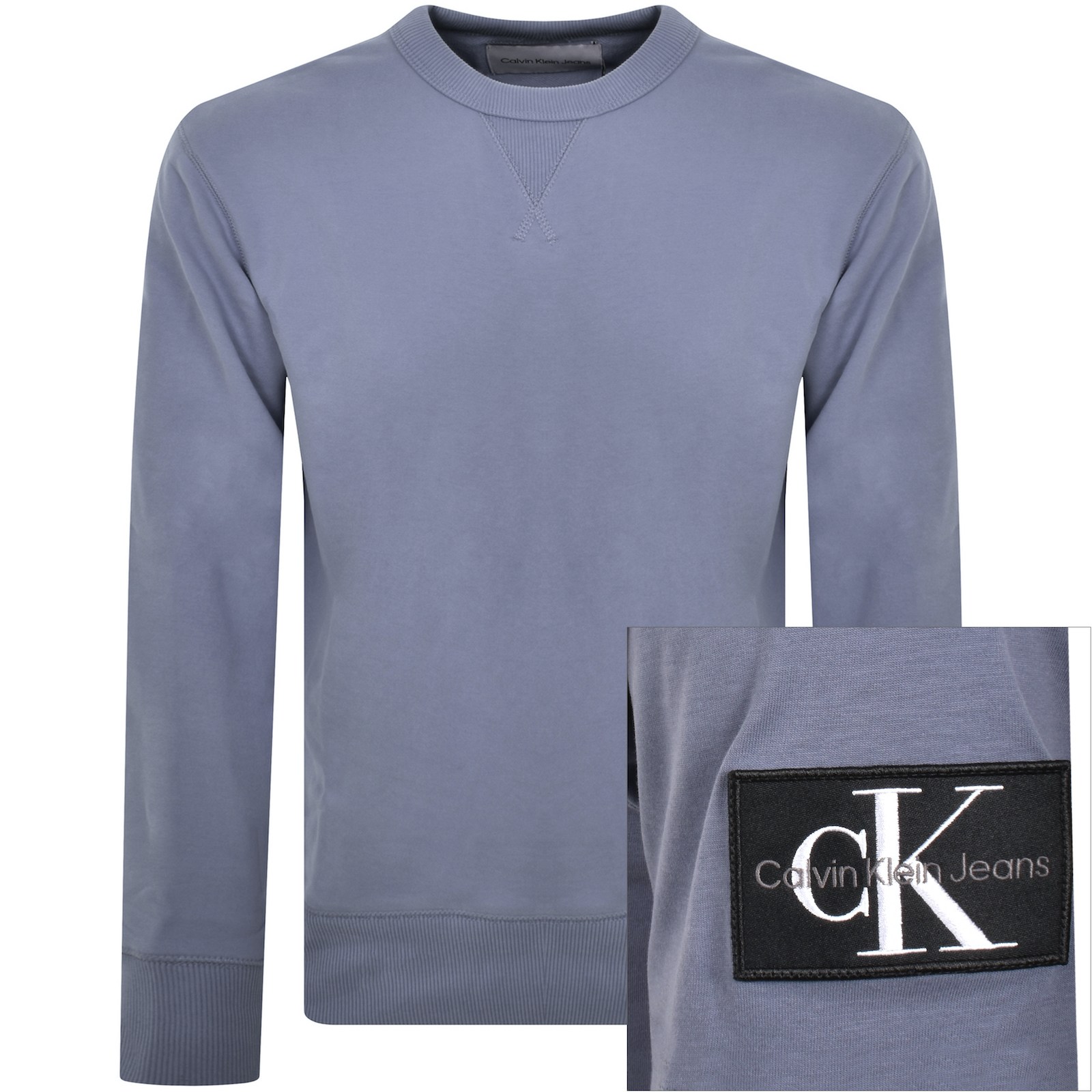 Calvin Klein Jeans Badge Sweatshirt Blue In Blue