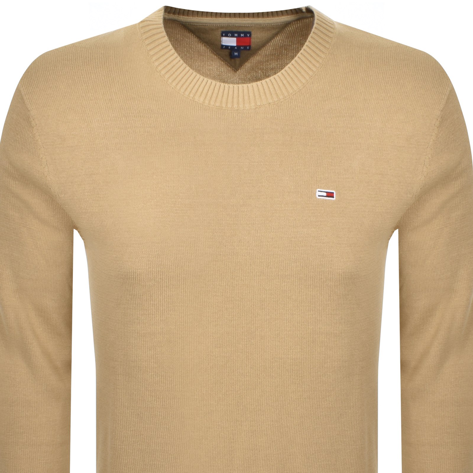Tommy Jeans Light Knit Jumper Beige In Brown