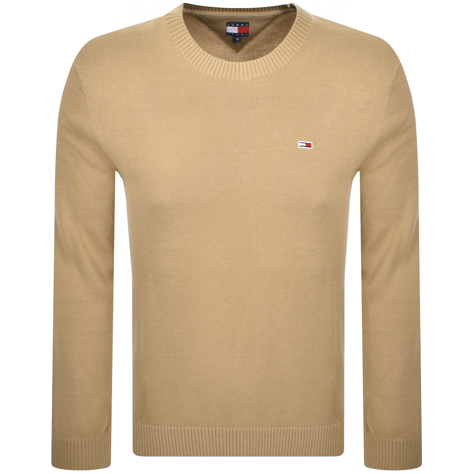 Tommy Jeans Light Knit Jumper Beige In Brown