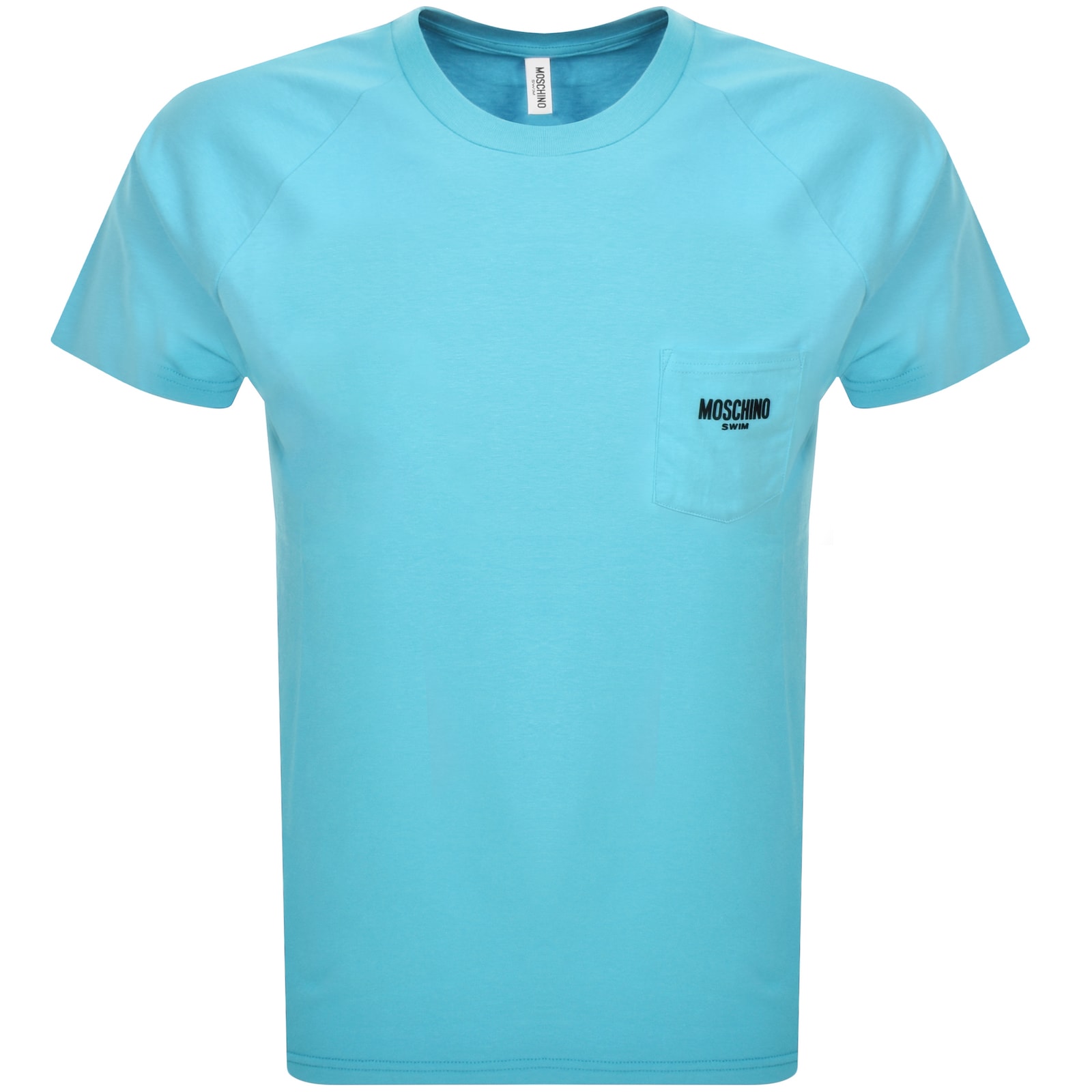 Moschino Swim Logo T Shirt Blue In Blue