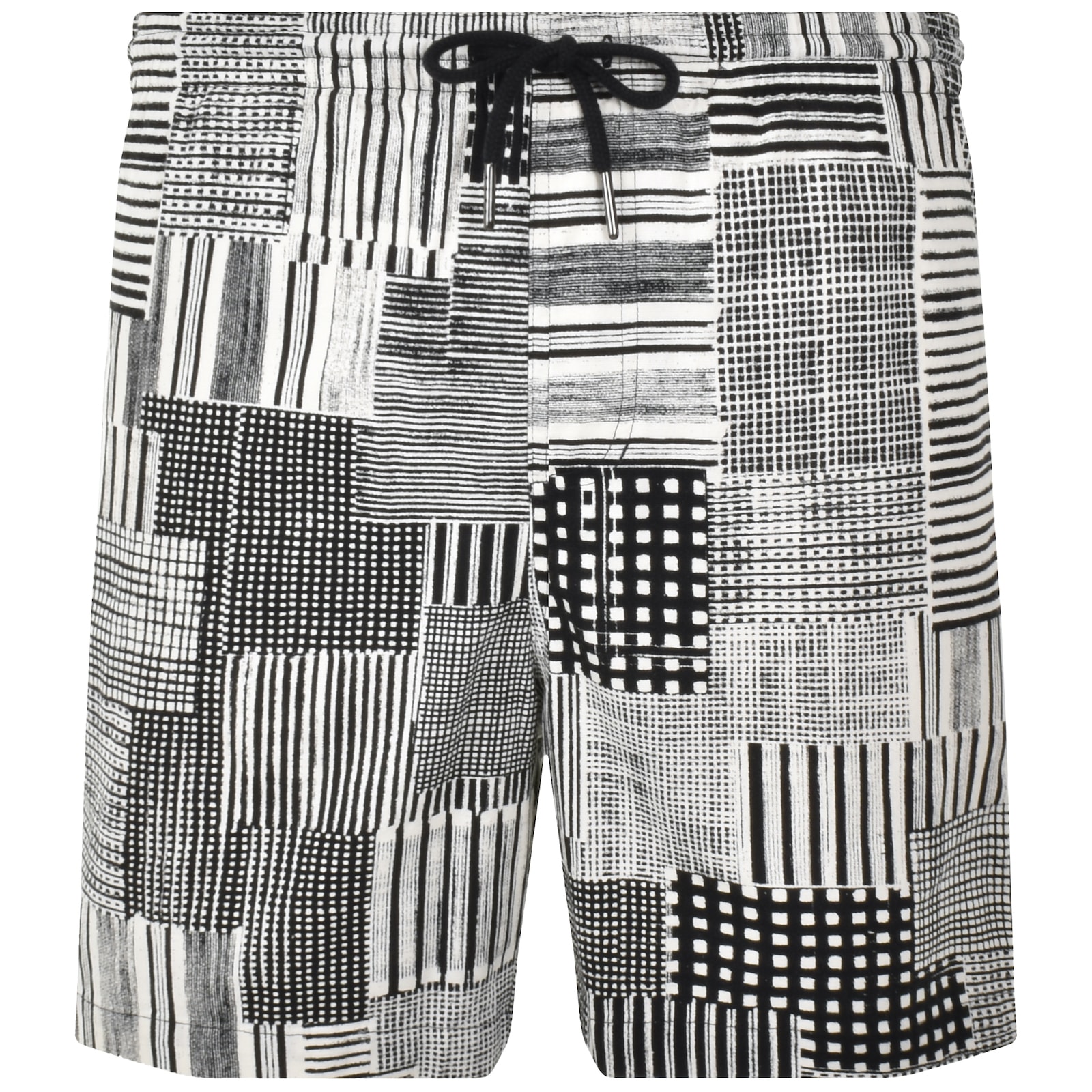 Farah Vintage Farah Redwald Canvas Archive Print Shorts Black In Black