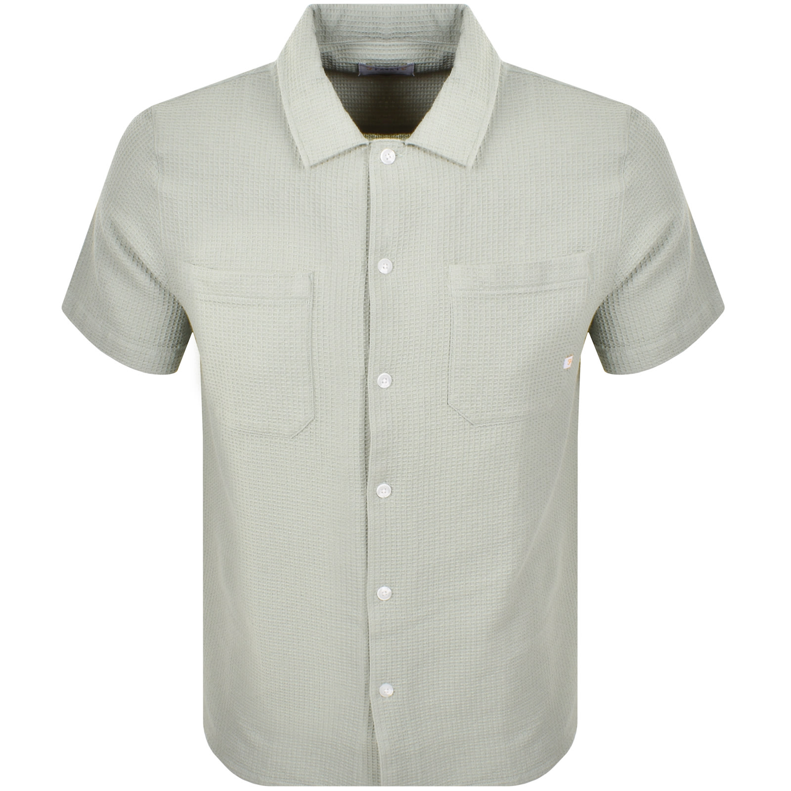 Farah Vintage Farah Judson Waffle Shirt Grove Green In Green