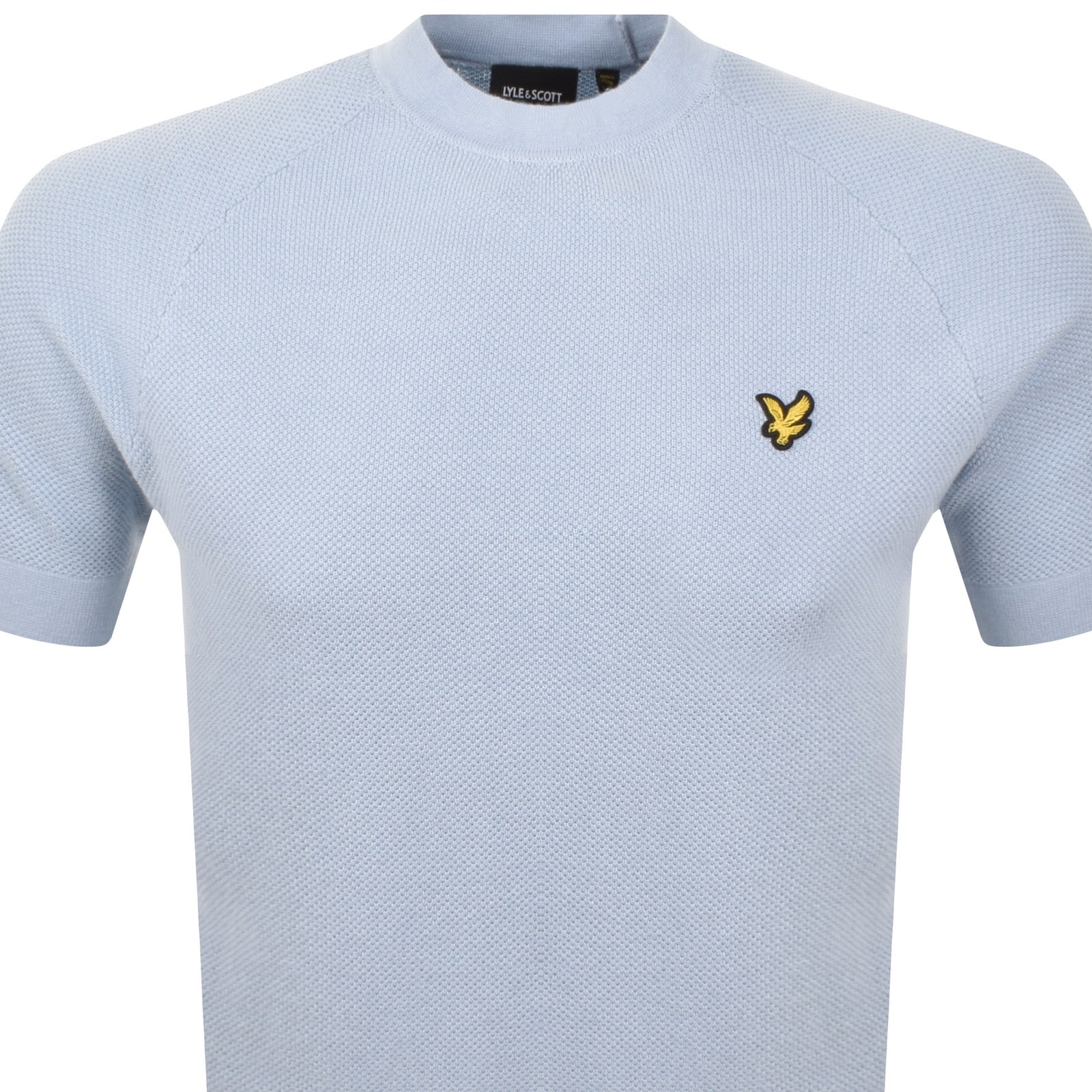 Lyle & Scott Lyle And Scott Knitted T Shirt Blue In Blue