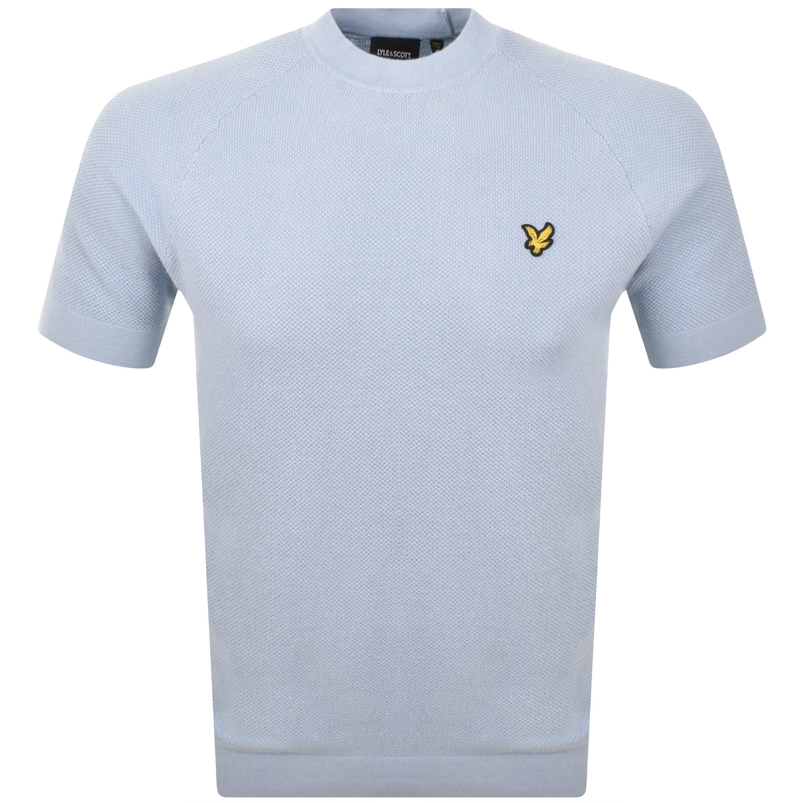 Lyle & Scott Lyle And Scott Knitted T Shirt Blue In Blue