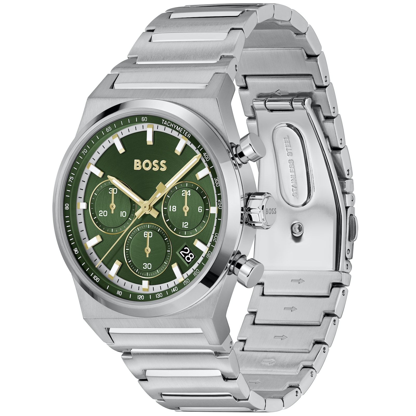 Hugo Boss Boss Candor Watch Silver In Silver