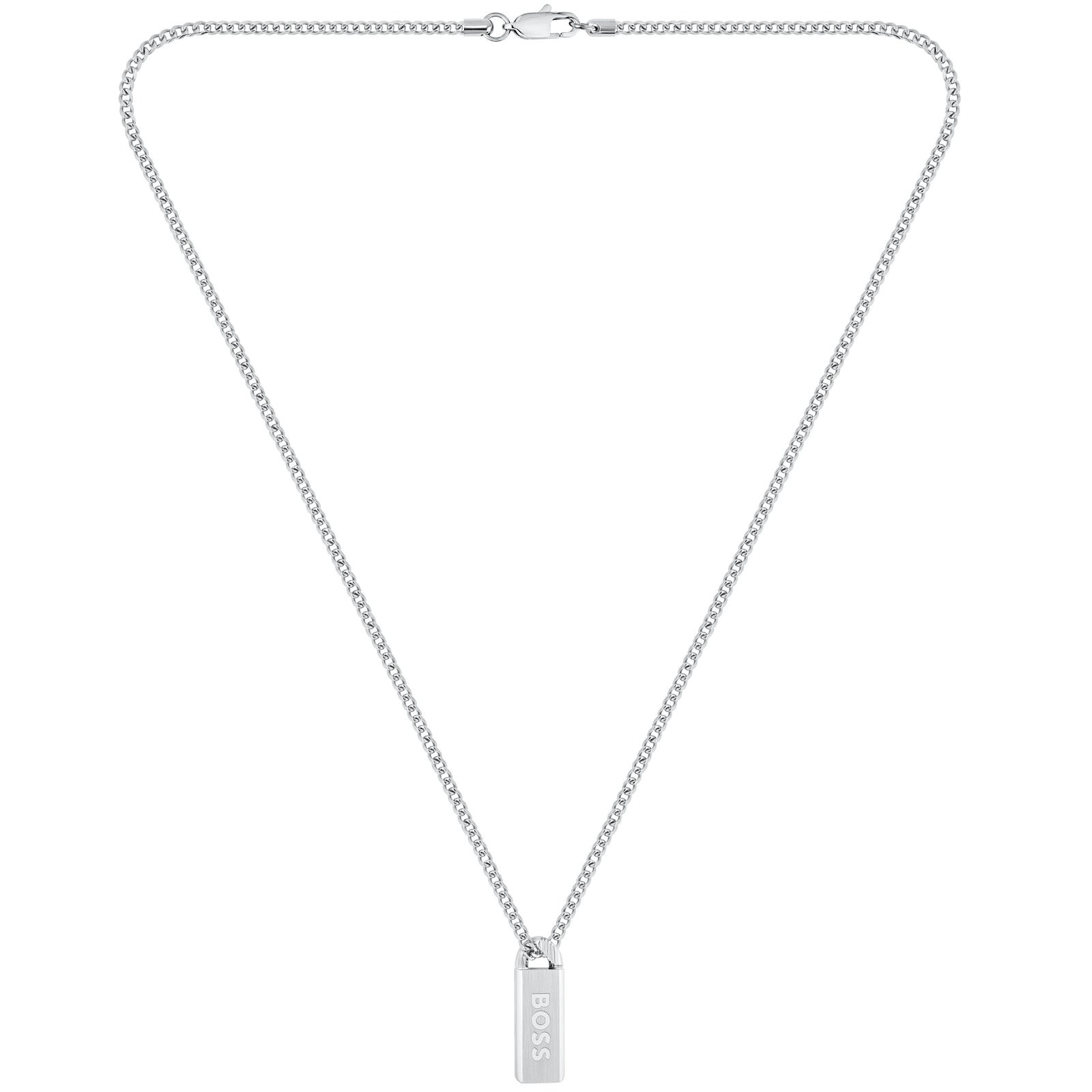 Hugo Boss Boss Kassy Stainless Steel Necklace Silver In Silver