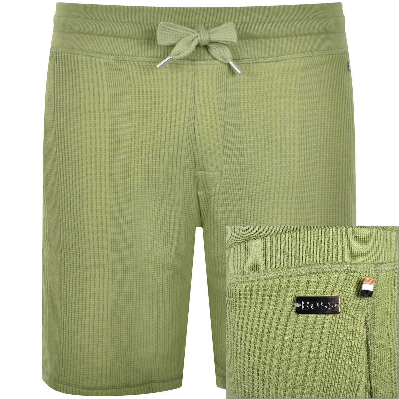 Hugo Boss Boss Structure Shorts Medium Green In Green