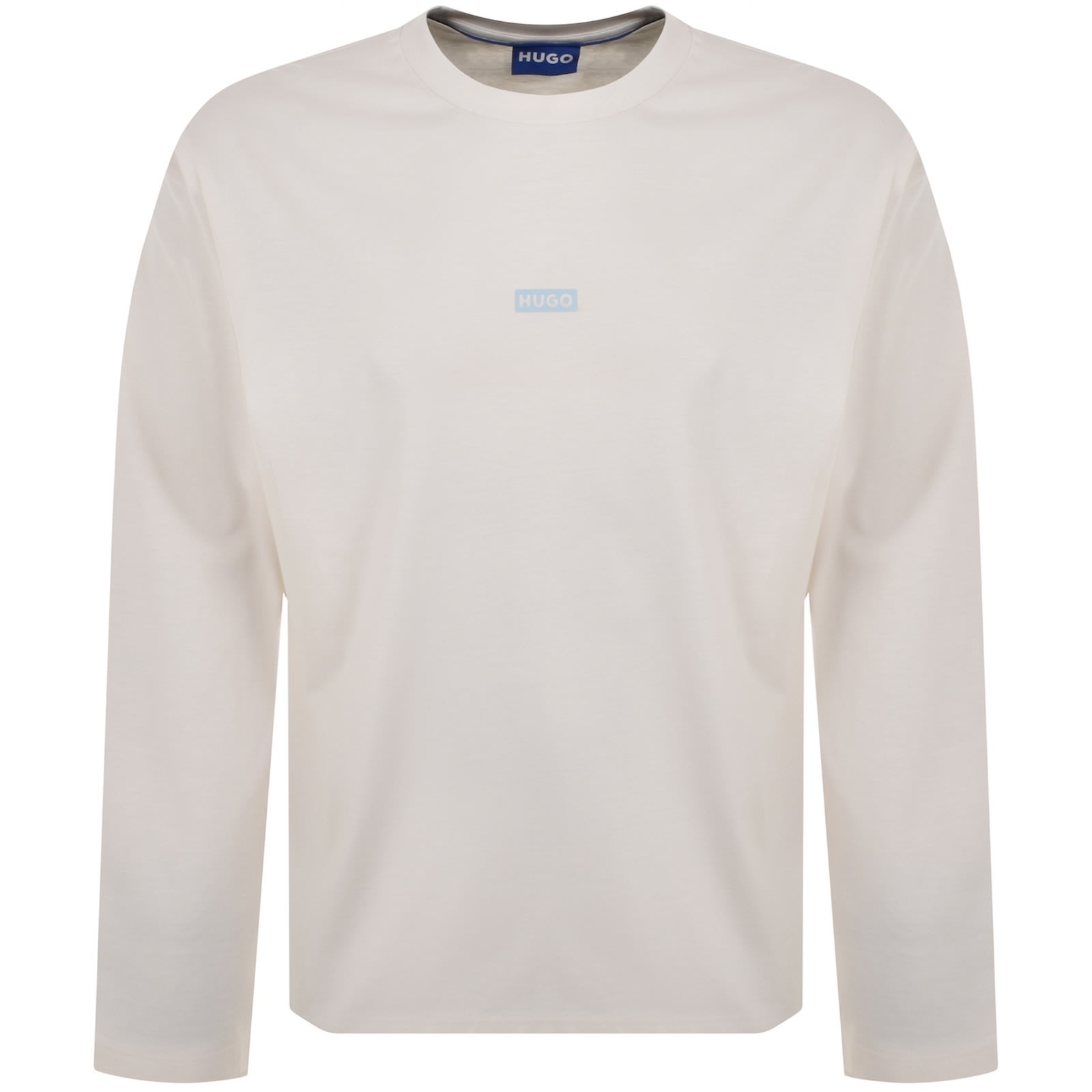 Hugo Blue Naviu Sweatshirt White In White
