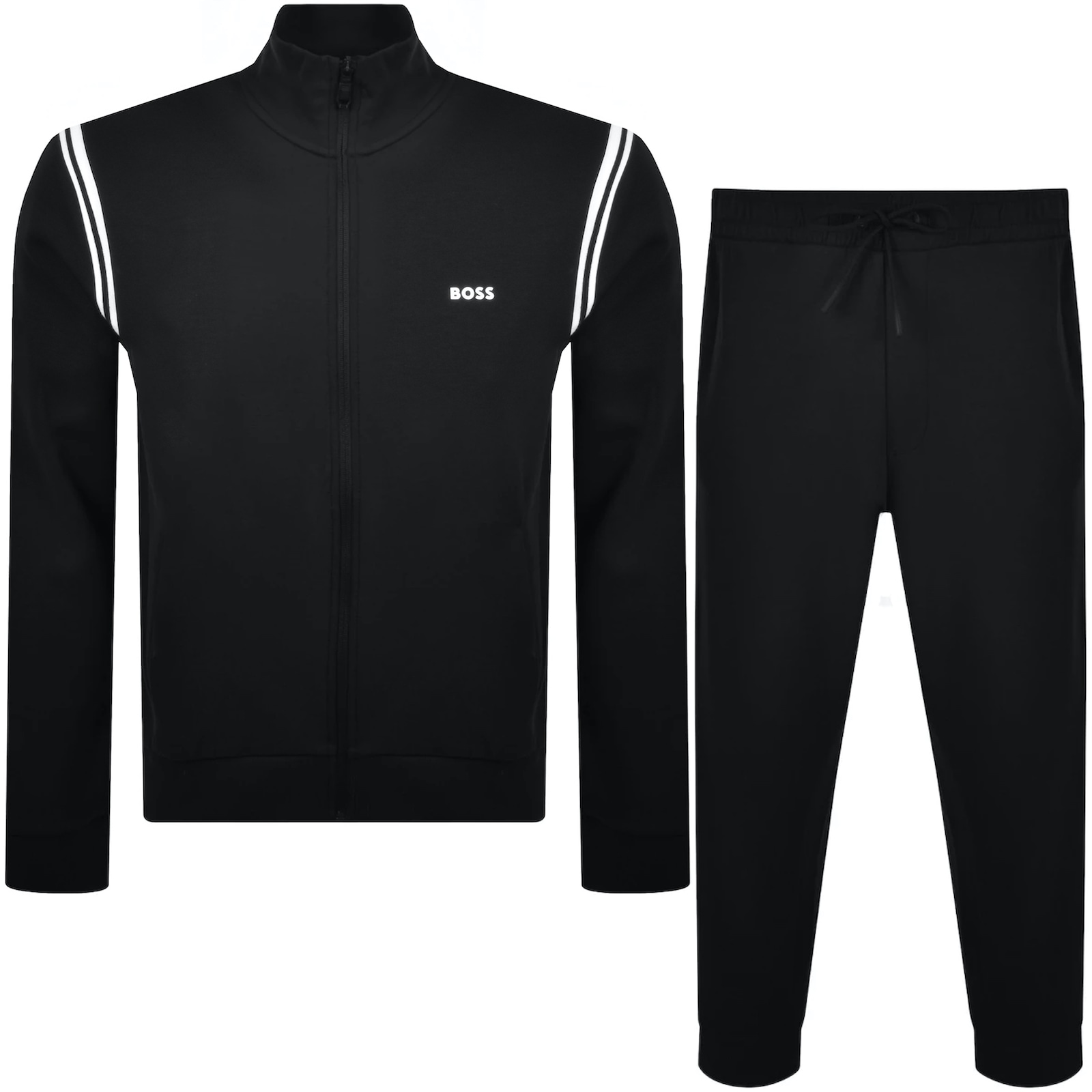 Shop Boss Athleisure Boss Full Zip Tracksuit Set Black