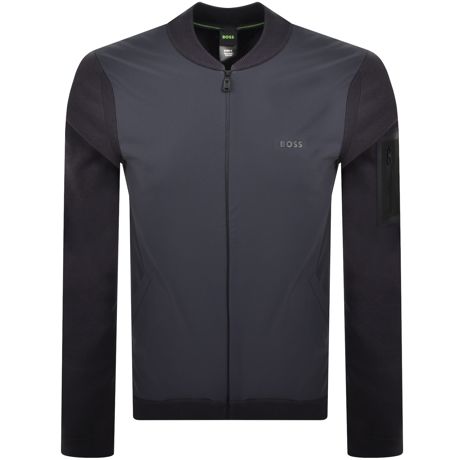 BOSS ATHLEISURE BOSS K EVER X HY FULL ZIP SWEATSHIRT NAVY