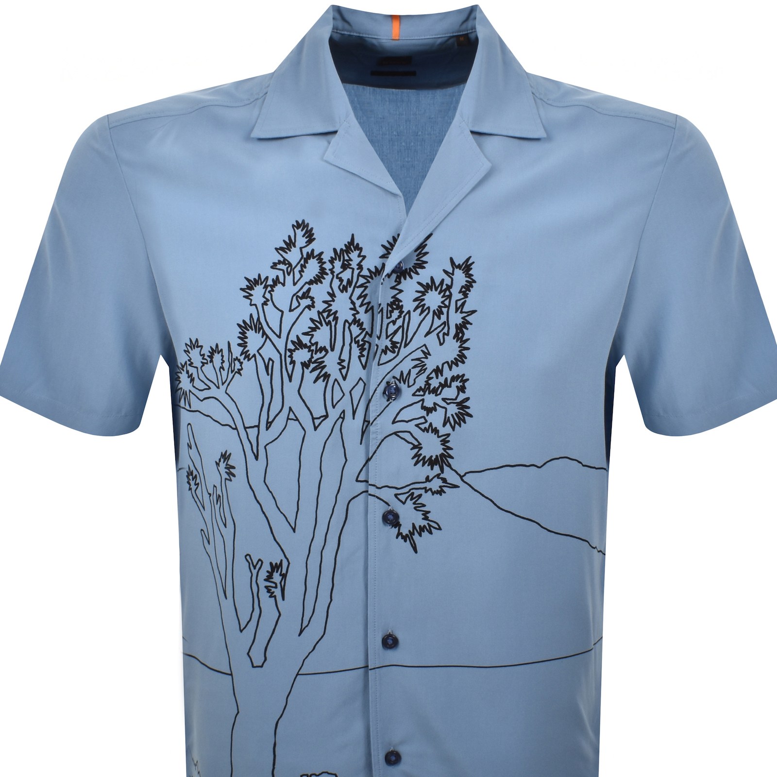 Boss Casual Boss Rayer M Short Sleeved Shirt Blue In Blue