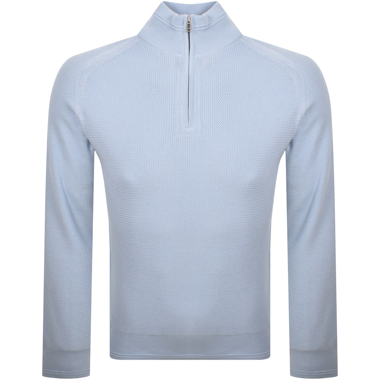 Belstaff Guide Quarter Zip Jumper Sky Blue In Blue