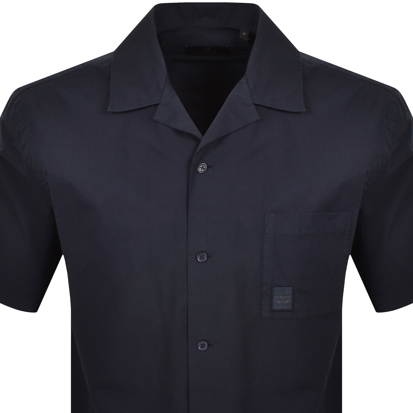 Belstaff Short Sleeve Tide Shirt Navy In Navy