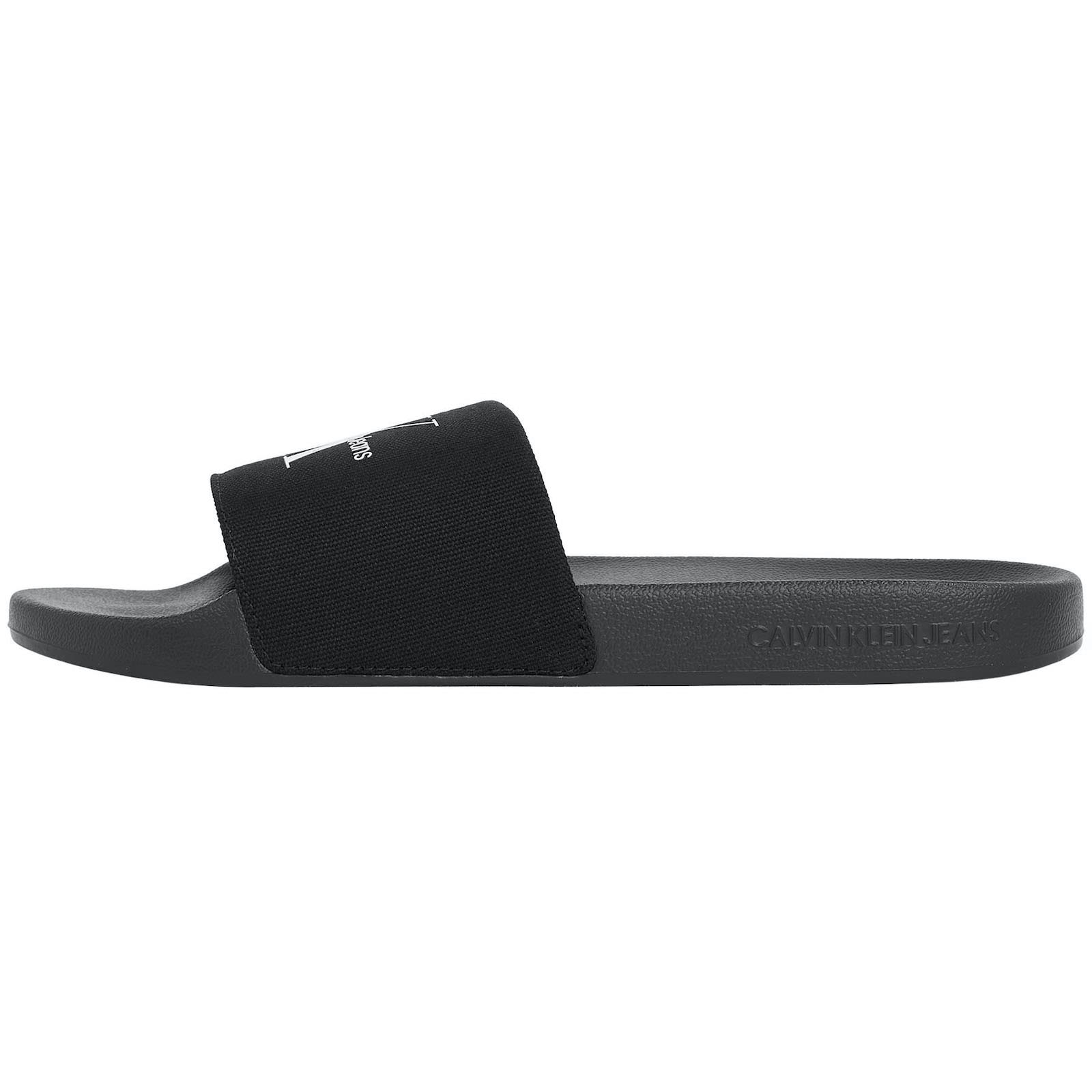 CALVIN KLEIN CALVIN KLEIN JEANS MONOGRAM CV SLIDERS BLACK