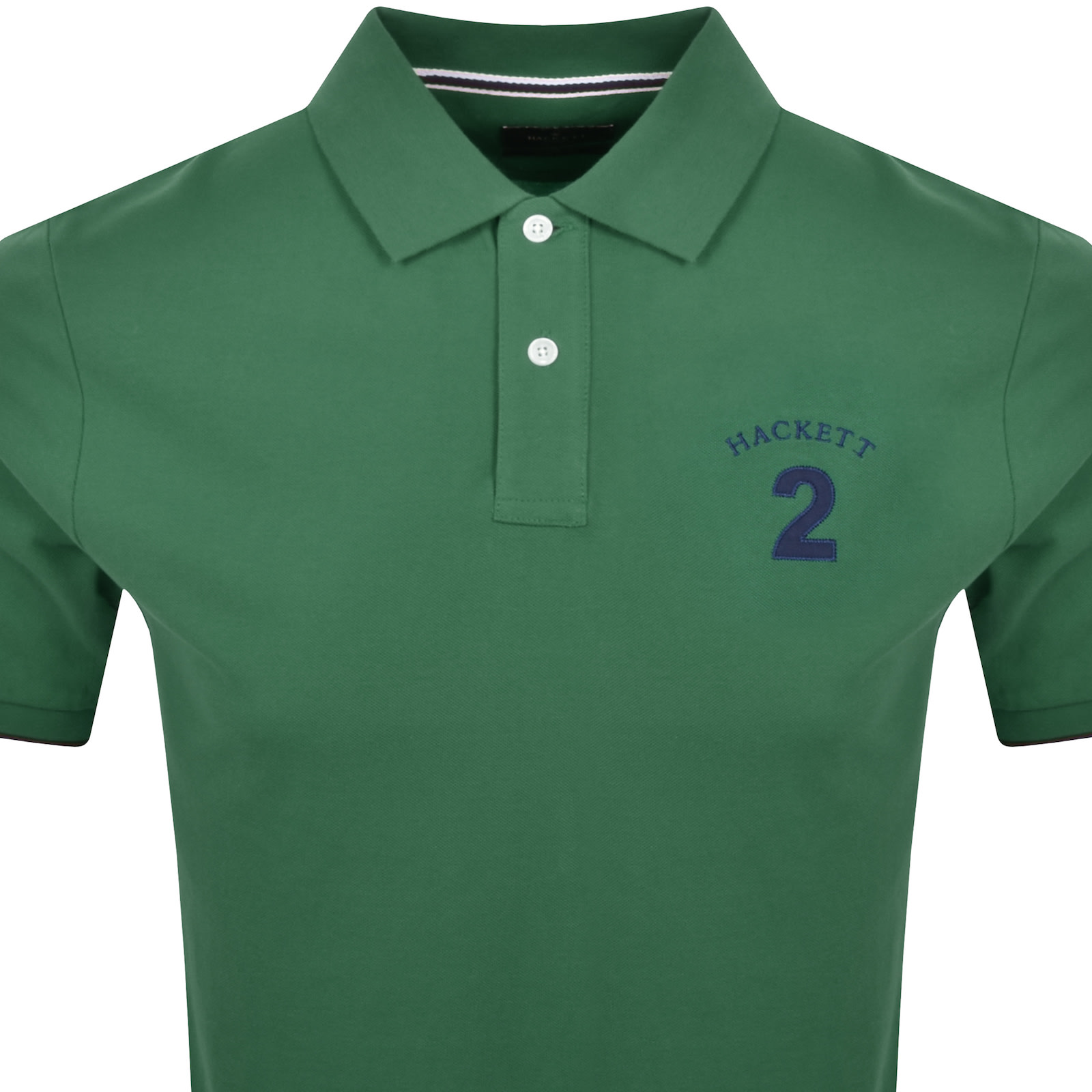 HACKETT HACKETT HERITAGE NUMBER POLO T SHIRT GREEN